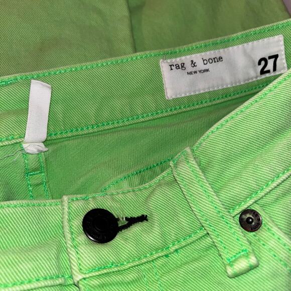 rag & bone High Rise Skinny | Size 27 | Color Lime - Picture 5 of 8